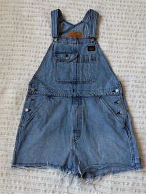 Levi Strauss Denim Vintage Style Cutoff Overalls Size Medium
